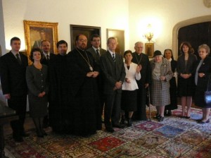 Delegația Vicariatului de București la Regele Mihai I cu ocazia aniversării sale de 90 de ani